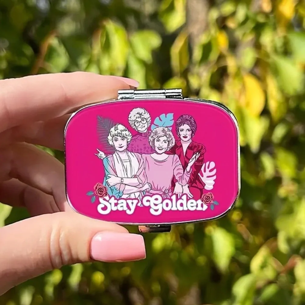 NEW| Pill Box Stay Golden Girls Portable Pill Case Medicine Trinket Organizer